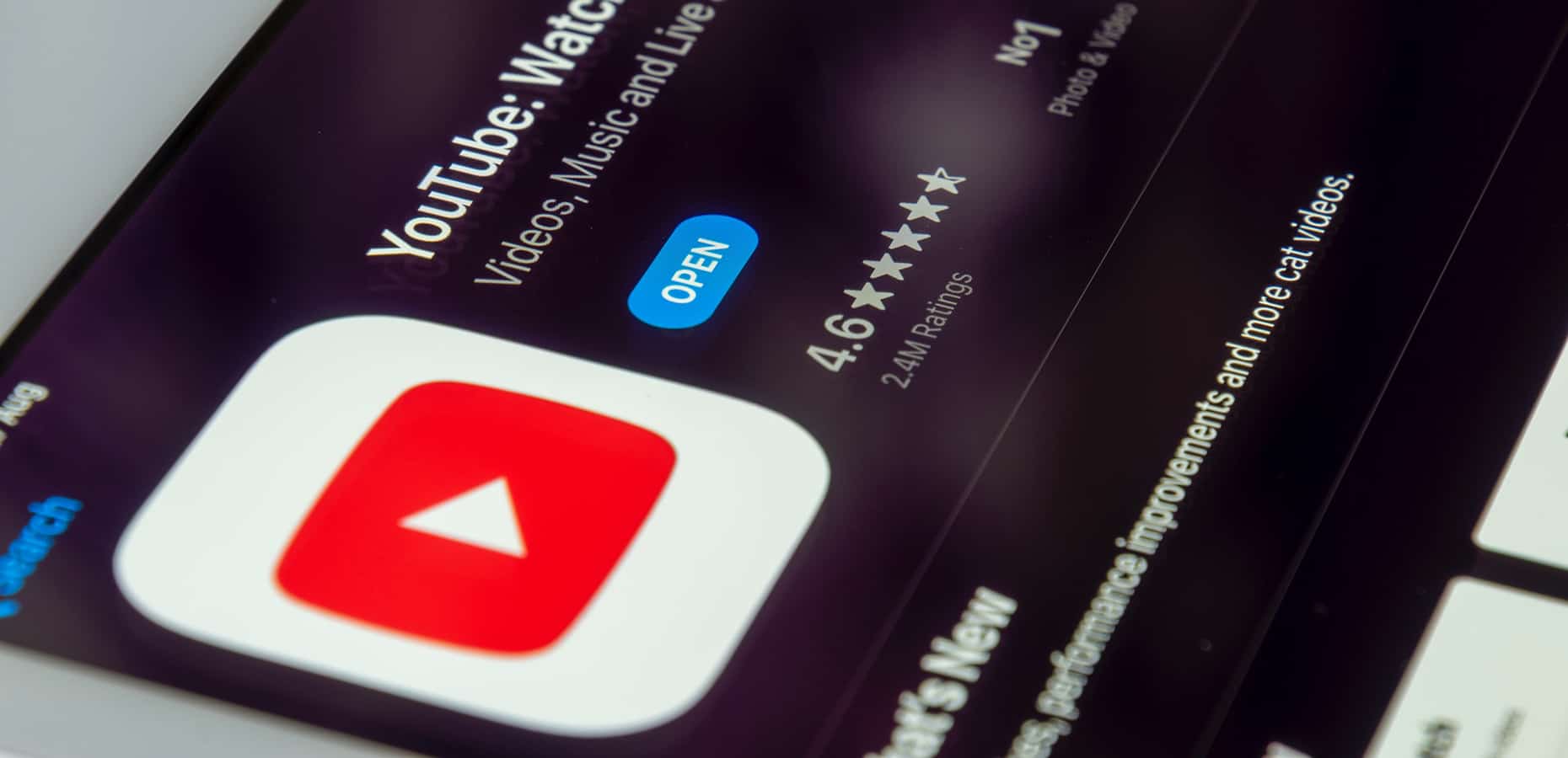 The YouTube logo on an iPad. YouTube Hiring Process: Getting a Job at YouTube